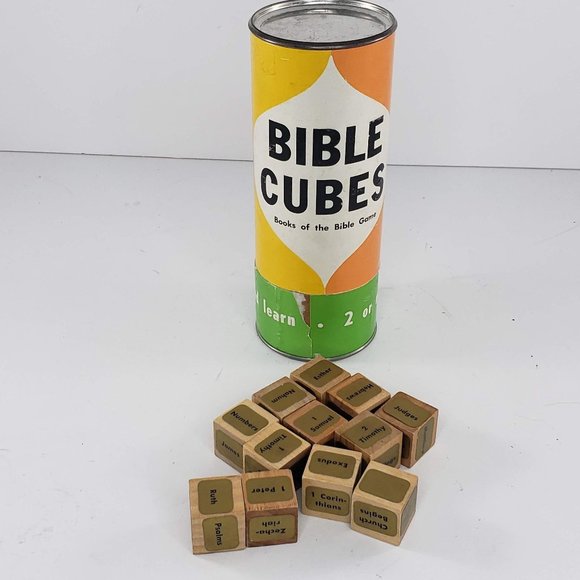Bible Cubes Books Of The Bible Game - Picture 1 of 4